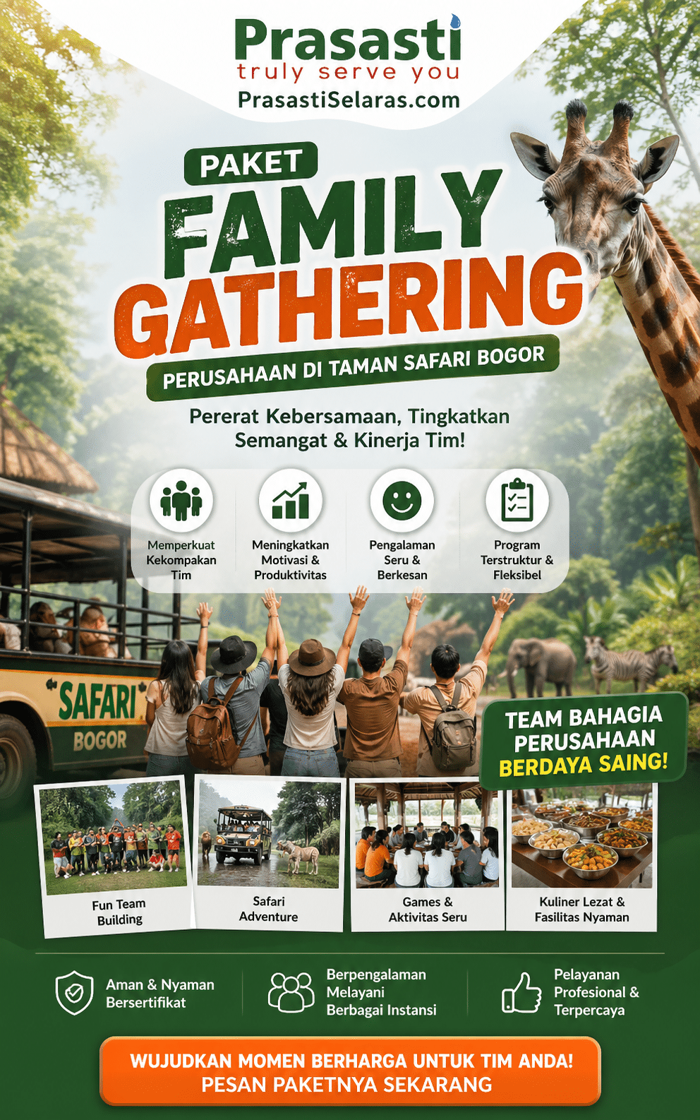 Paket Gathering Taman Safari Bogor